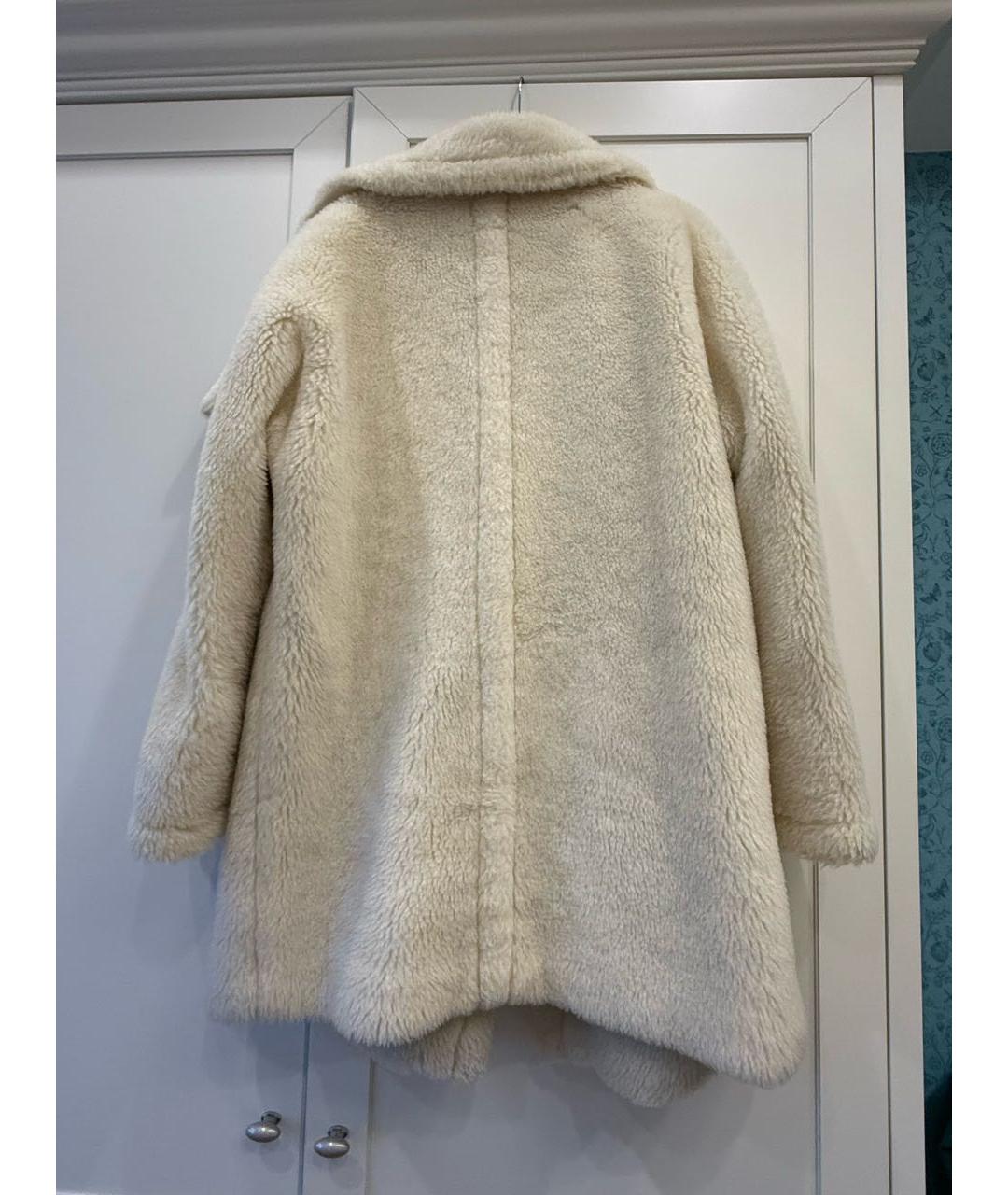 MAX MARA Бежевая шерстяная шуба, фото 2