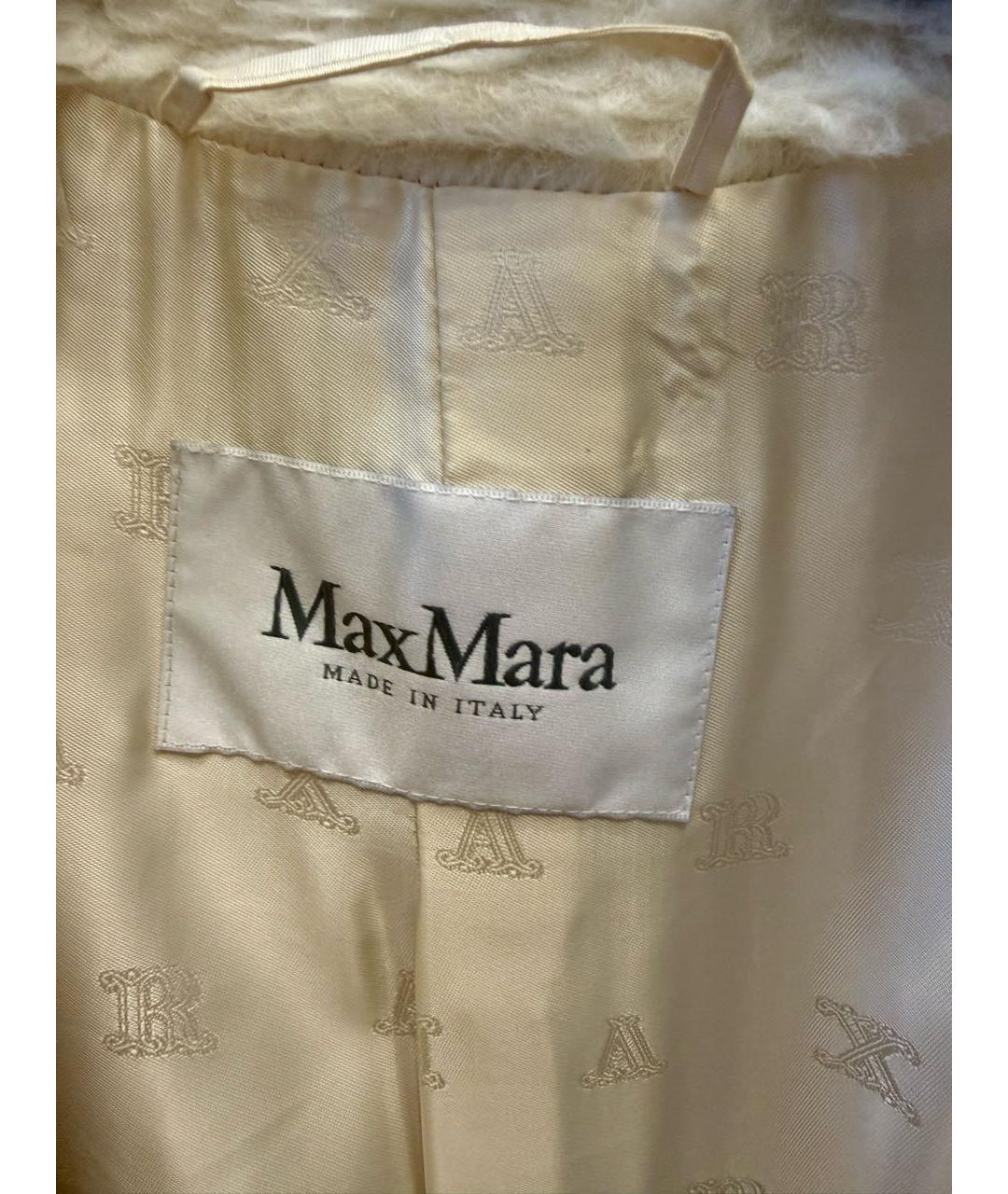 MAX MARA Бежевая шерстяная шуба, фото 3