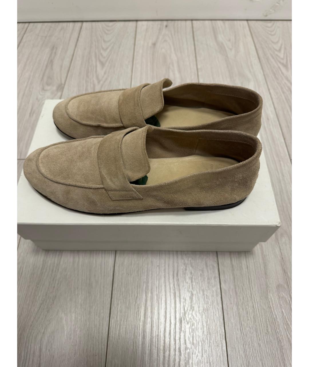 OFFICINE CREATIVE Бежевые замшевые лоферы, фото 6