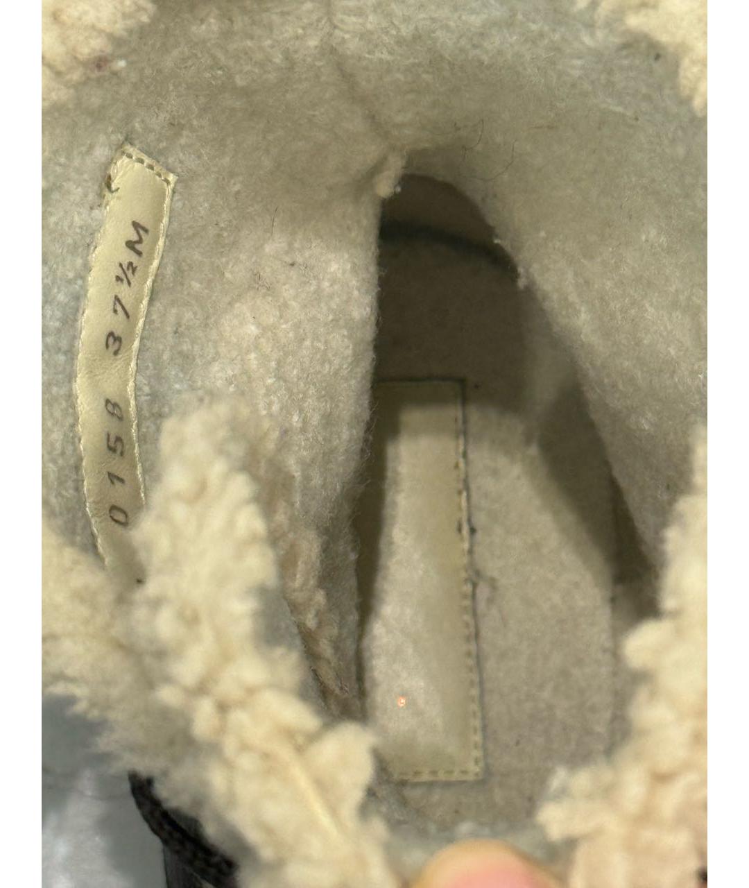 LOUIS VUITTON Коричневые кожаные ботинки, фото 5