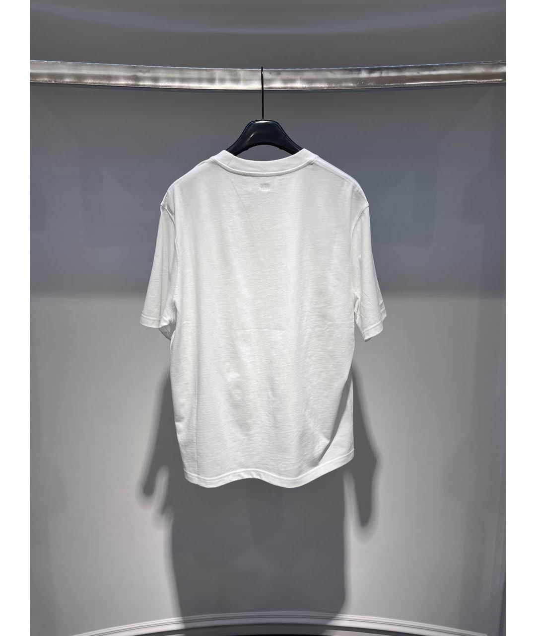 Ami Paris Белая хлопковая футболка, фото 3