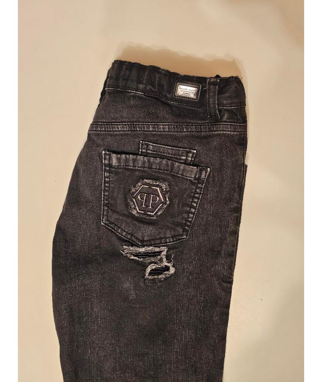 PHILIPP PLEIN JUNIOR Черные деним детские джинсы, фото 3