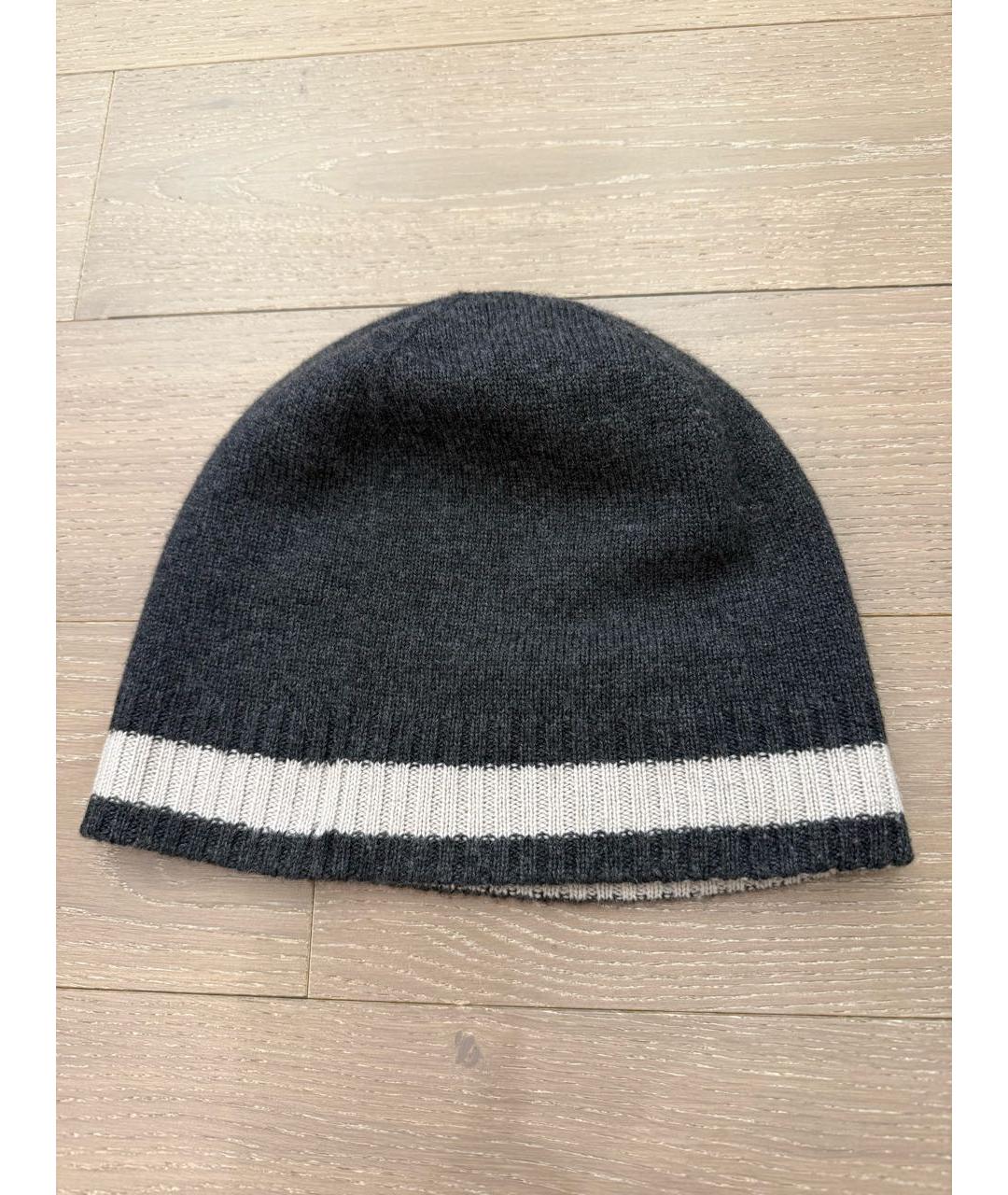 ELEVENTY Серая кашемировая шапка, фото 2