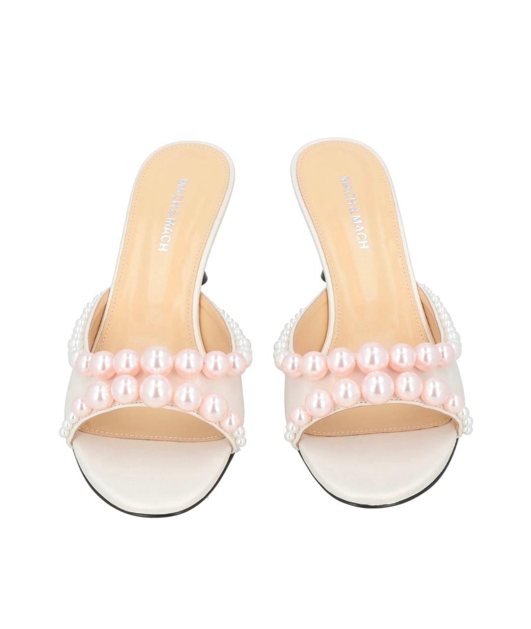 MACH&MACH Белые мюли, фото 3