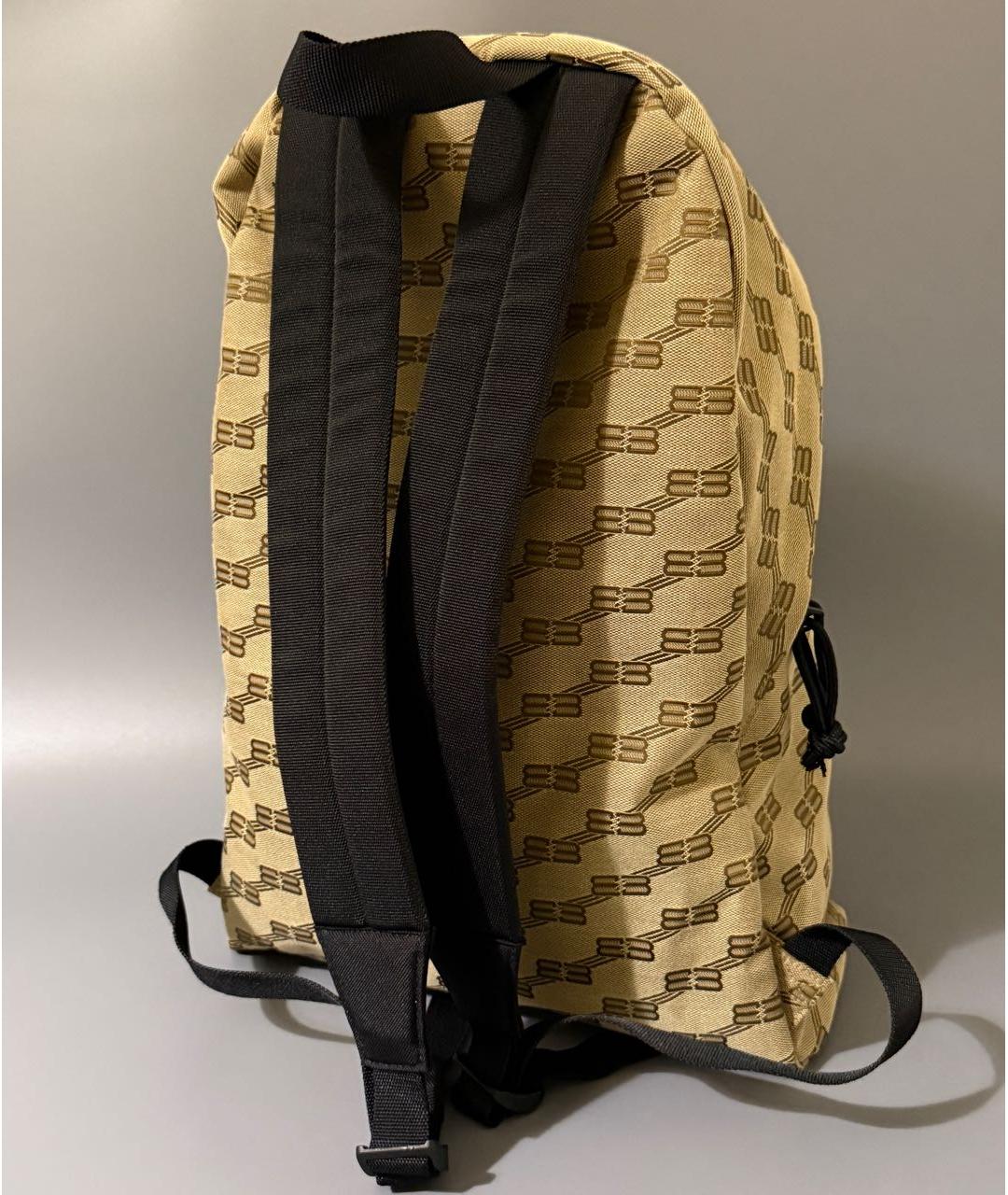 BALENCIAGA Бежевый тканевый рюкзак, фото 8