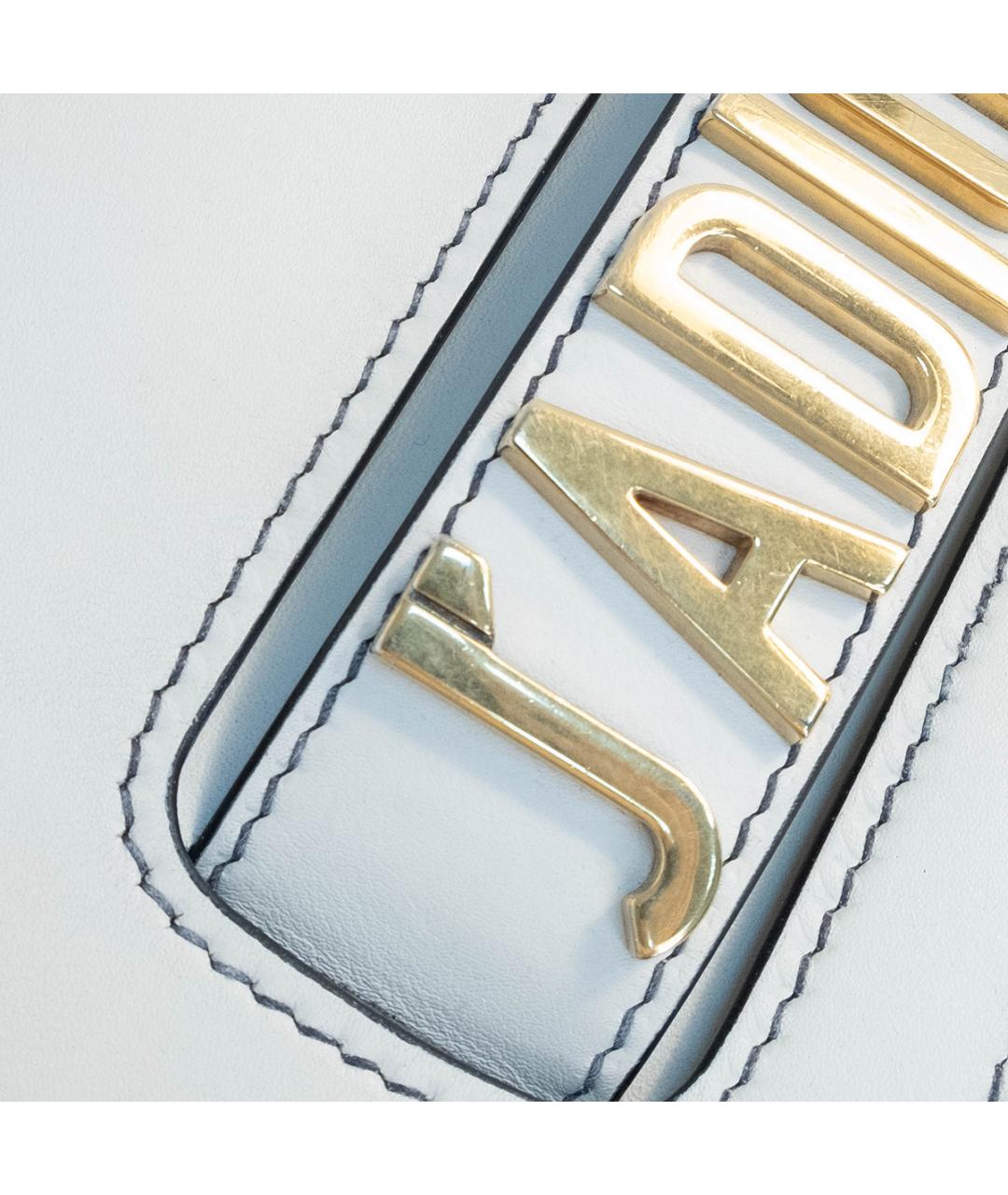 CHRISTIAN DIOR Белая кожаная сумка через плечо, фото 4