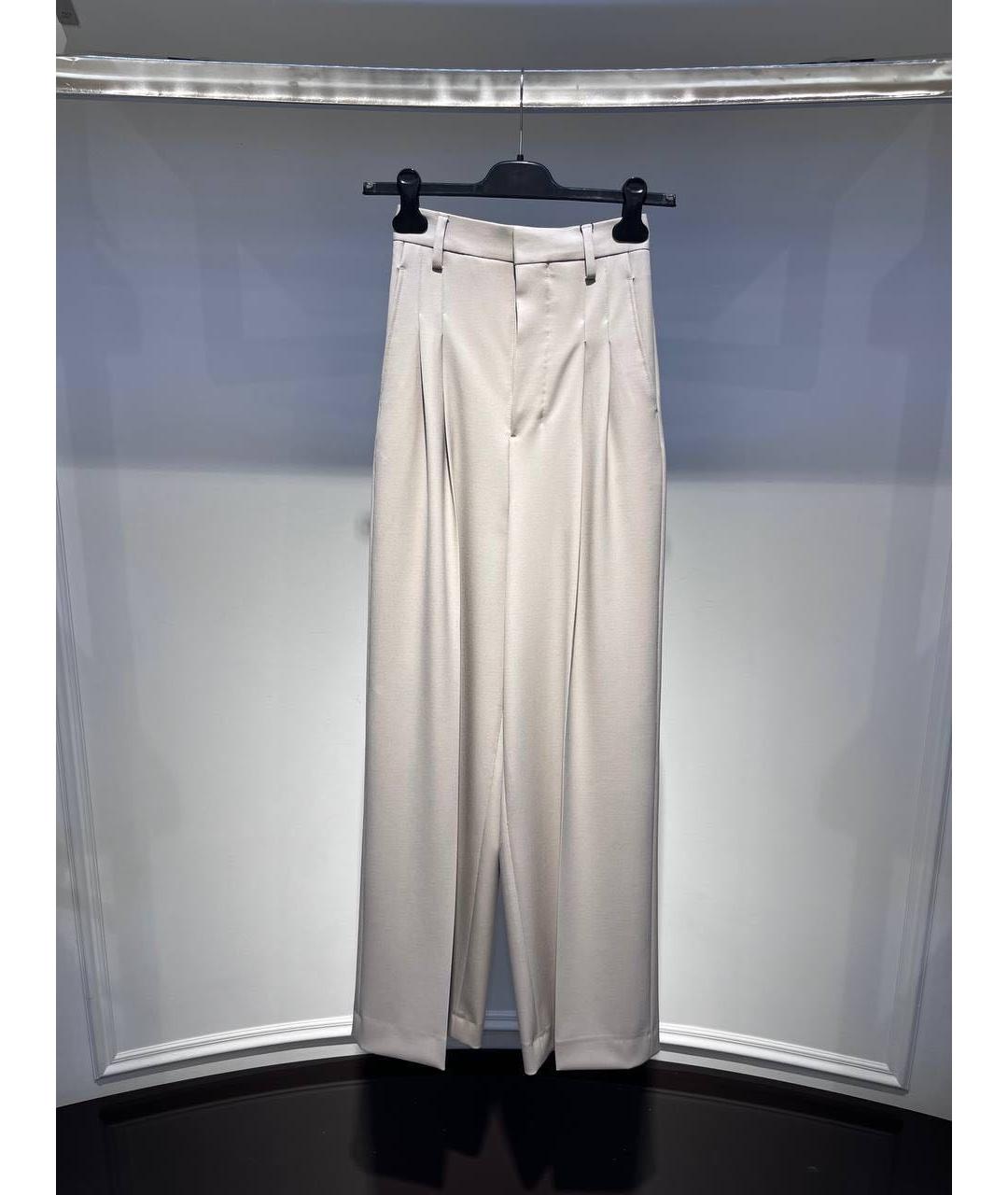 Ami Paris Бежевые брюки широкие, фото 4