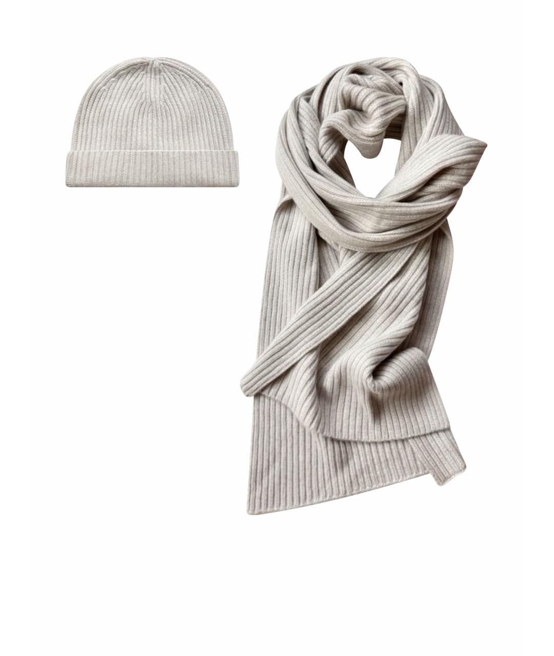 N.PEAL Бежевая кашемировая шапка, фото 1