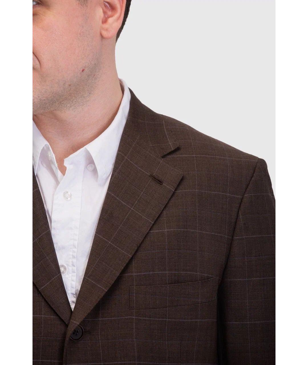 ISAIA Коричневый классический костюм, фото 4