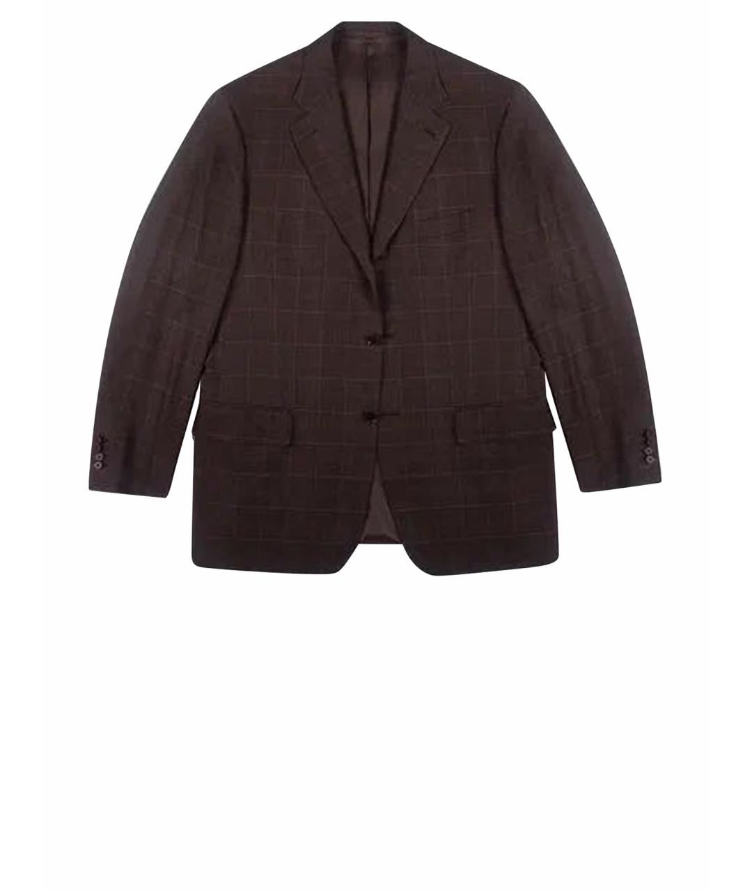 ISAIA Коричневый классический костюм, фото 1