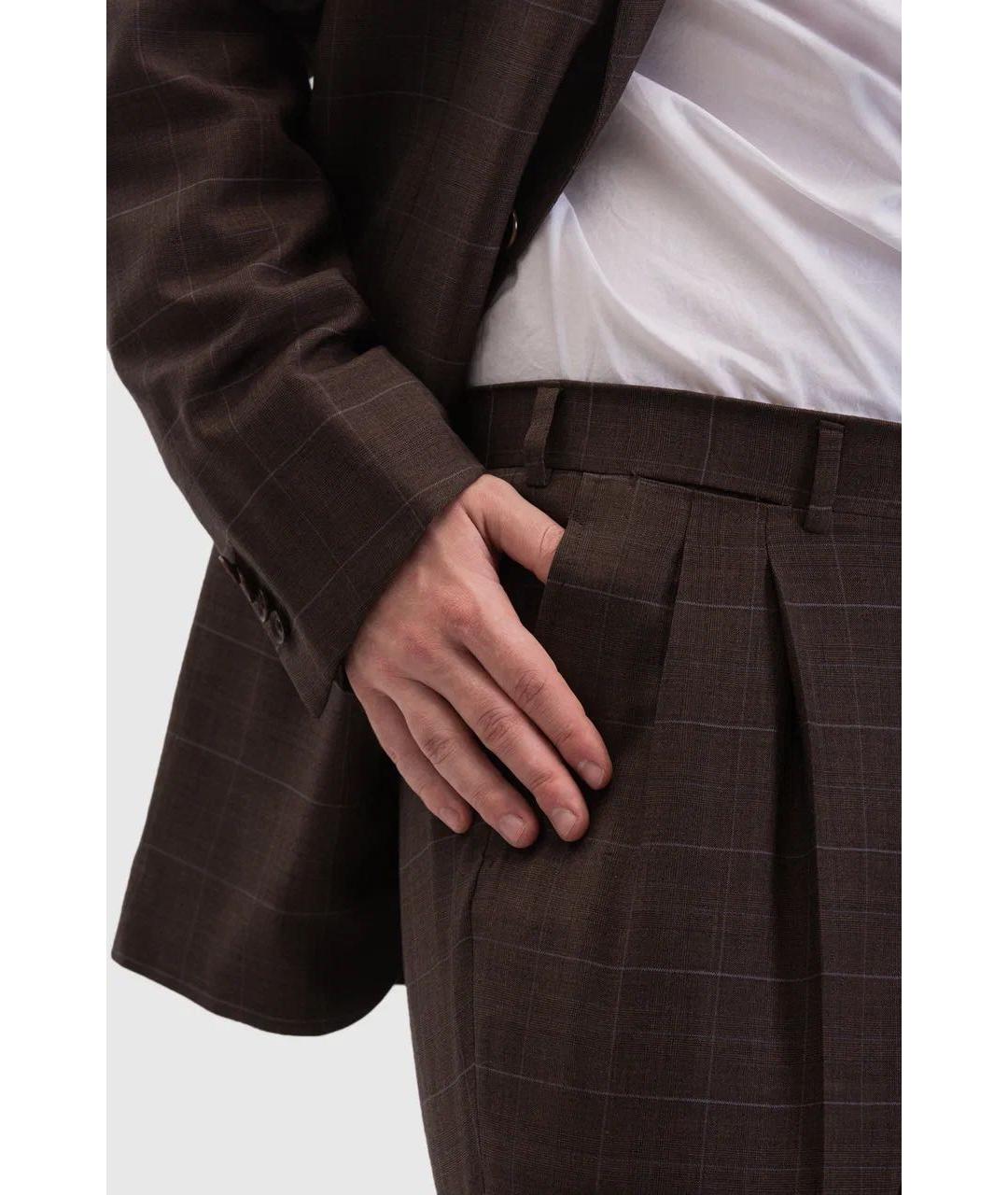 ISAIA Коричневый классический костюм, фото 6
