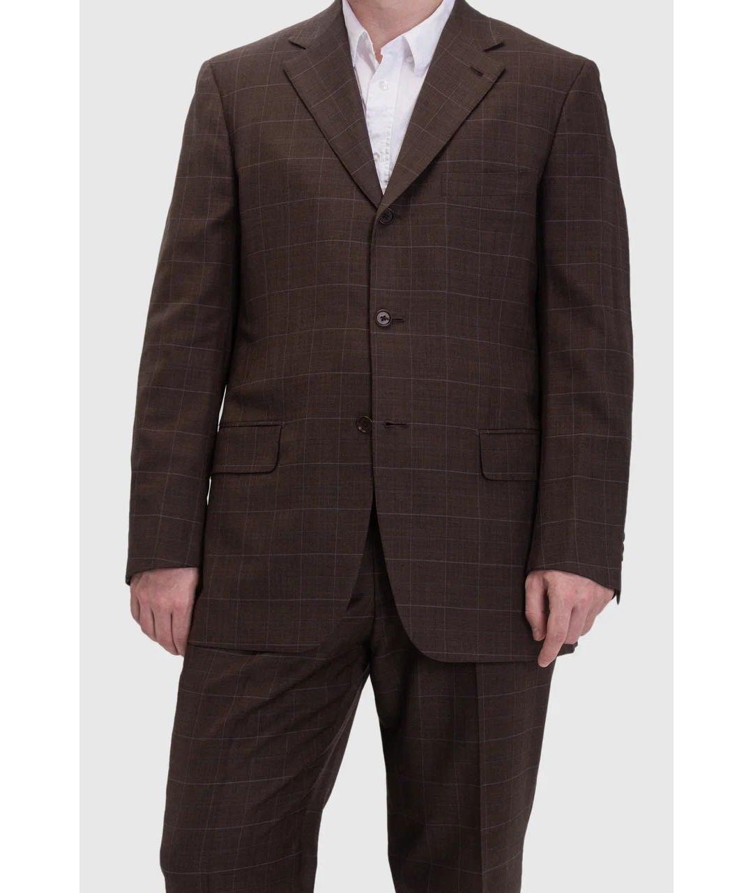 ISAIA Коричневый классический костюм, фото 8