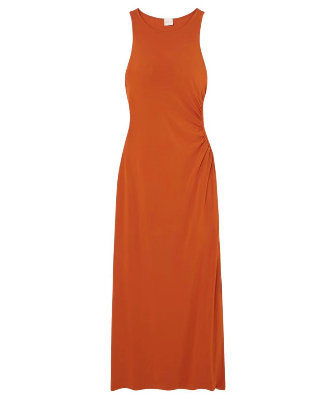 MAX MARA STUDIO Оранжевое вискозное повседневное платье, фото 1