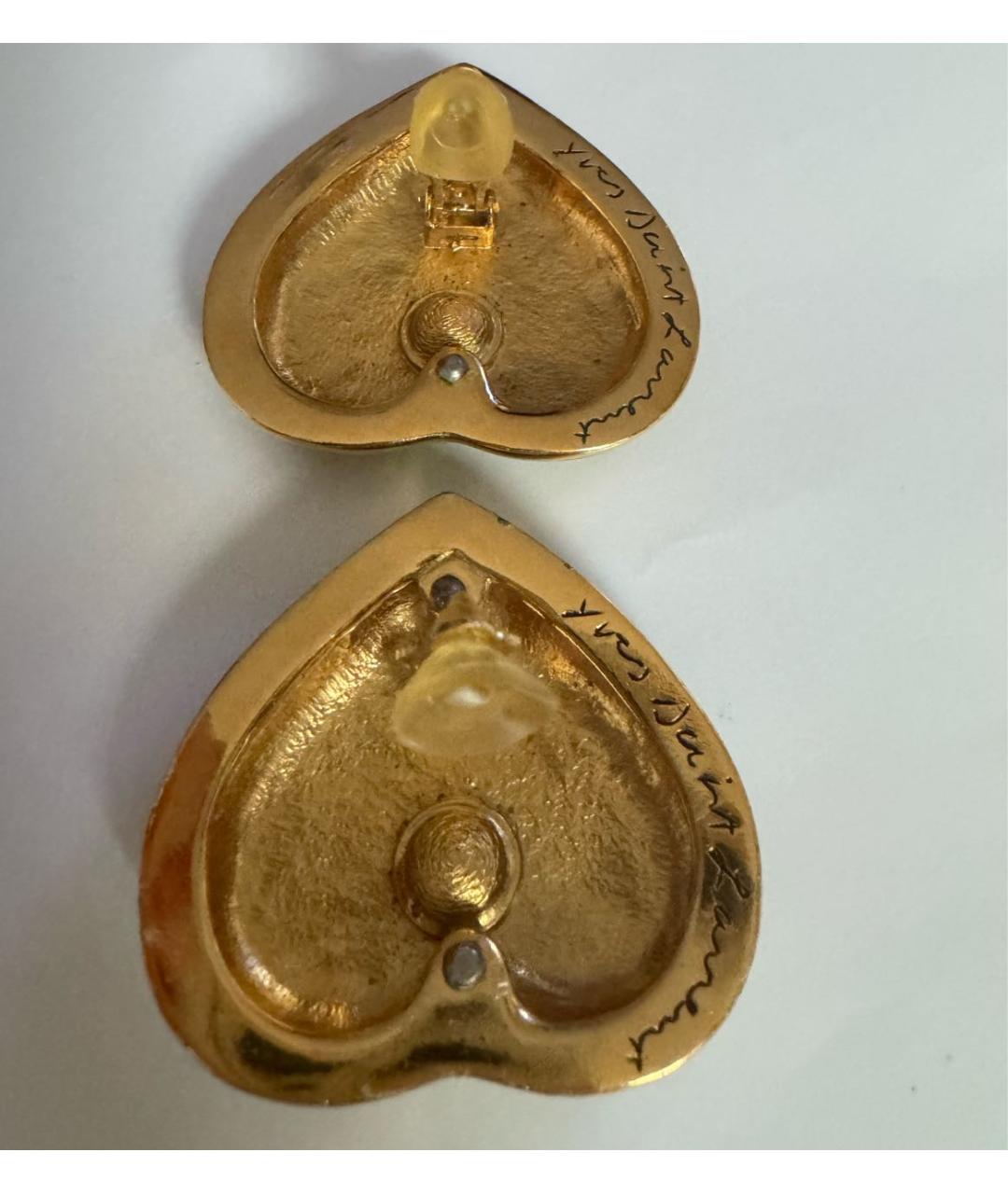 SAINT LAURENT Зеленые клипсы, фото 3