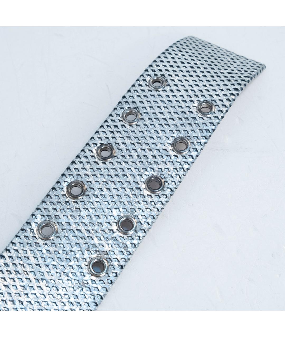 CHANEL Серебрянный кожаный ремень, фото 4