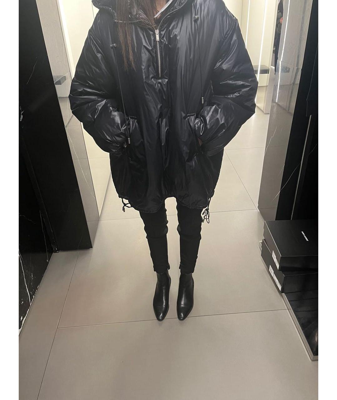 SAINT LAURENT Черный полиэстеровый пуховик, фото 2