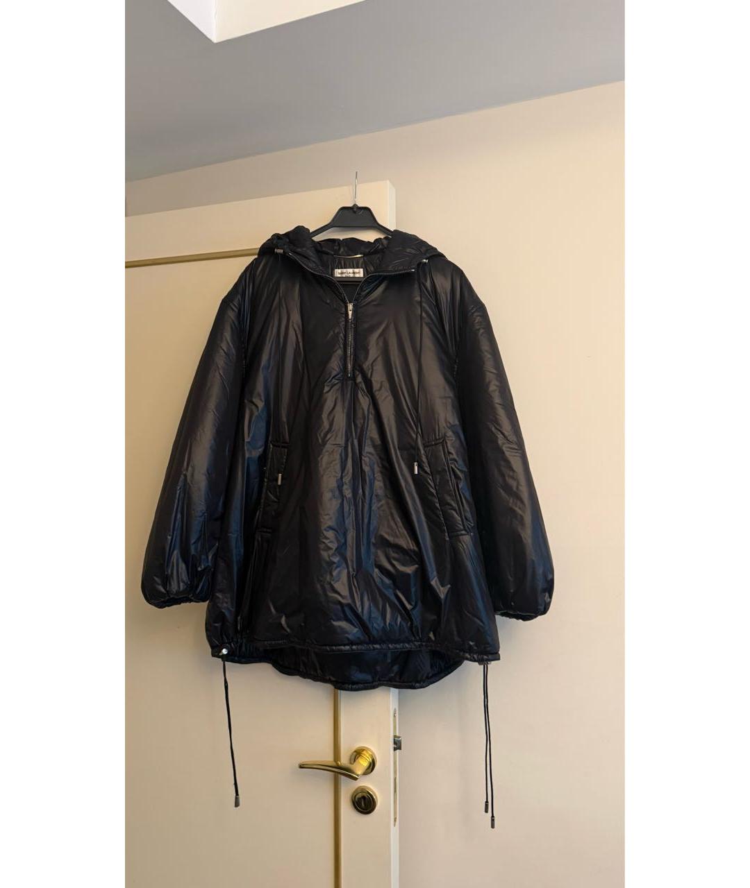 SAINT LAURENT Черный полиэстеровый пуховик, фото 2