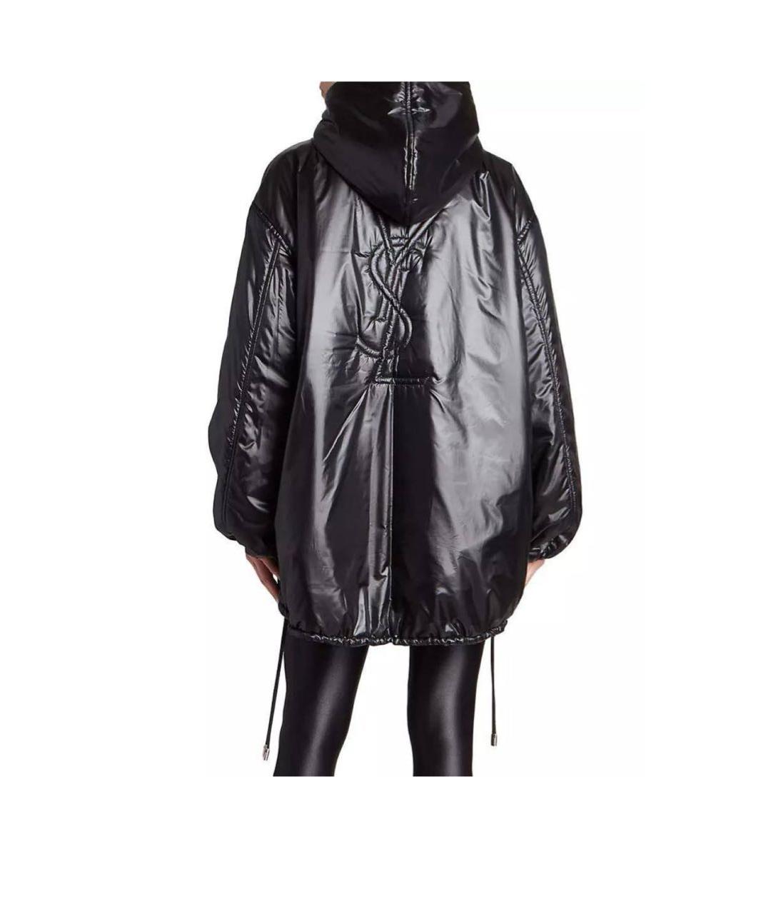 SAINT LAURENT Черный полиэстеровый пуховик, фото 8