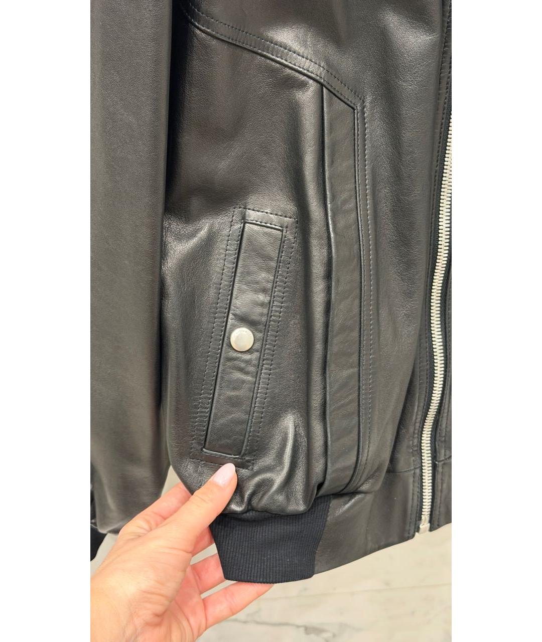 MAGDA BUTRYM Черная кожаная куртка, фото 6