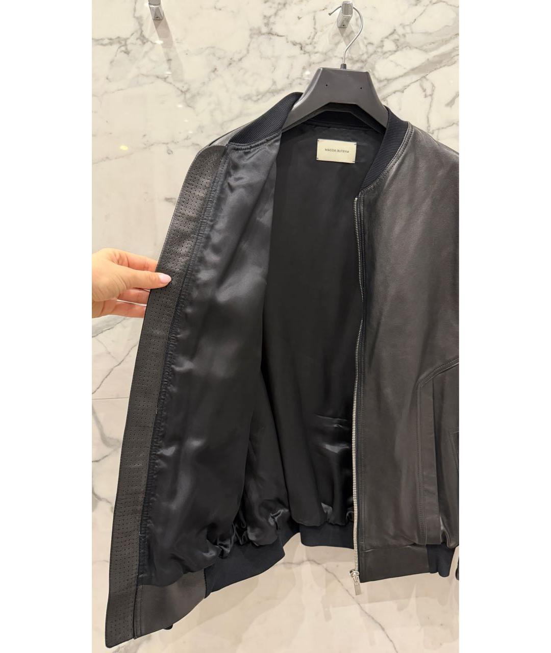 MAGDA BUTRYM Черная кожаная куртка, фото 3