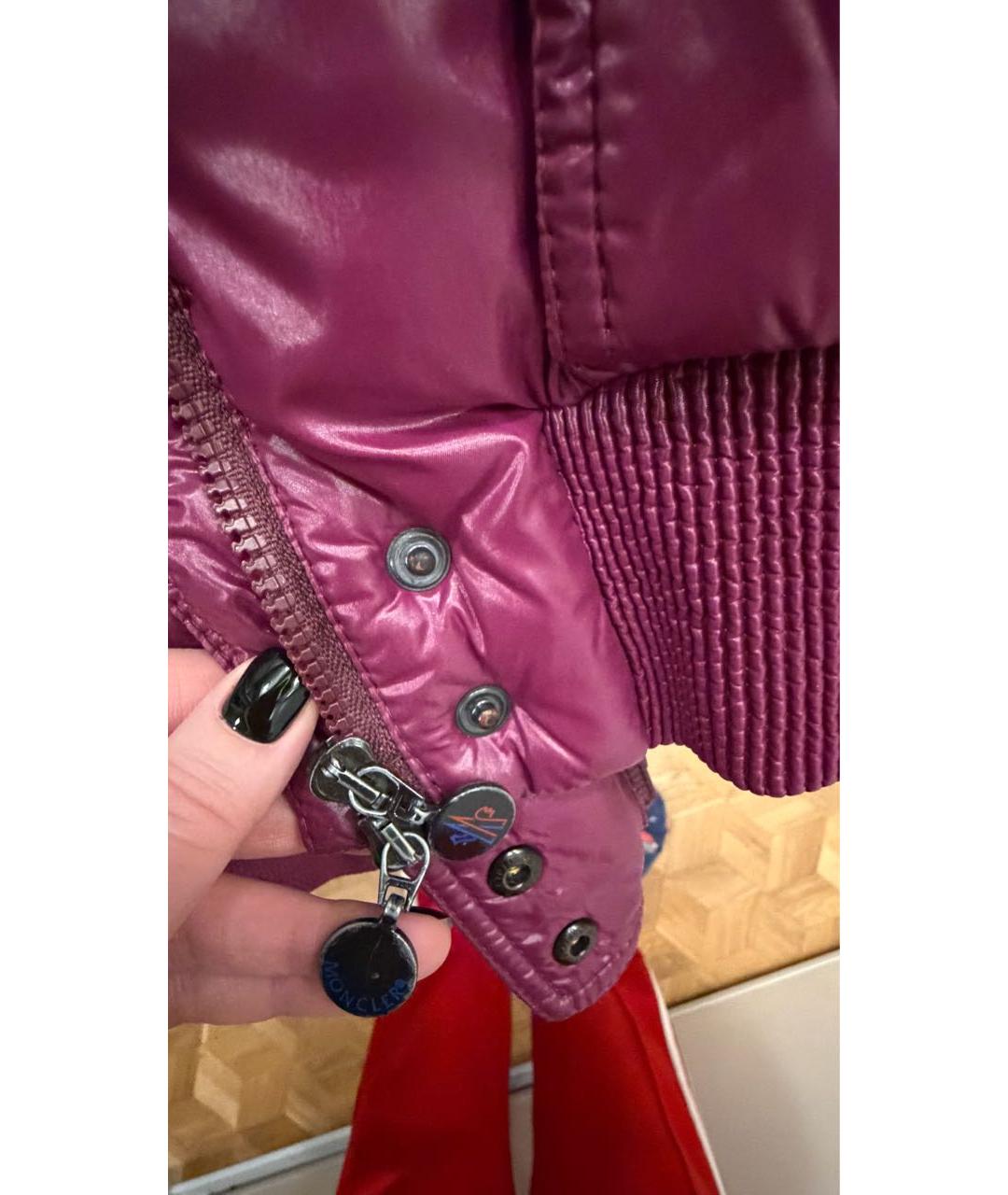 MONCLER Фиолетовый пуховик, фото 5