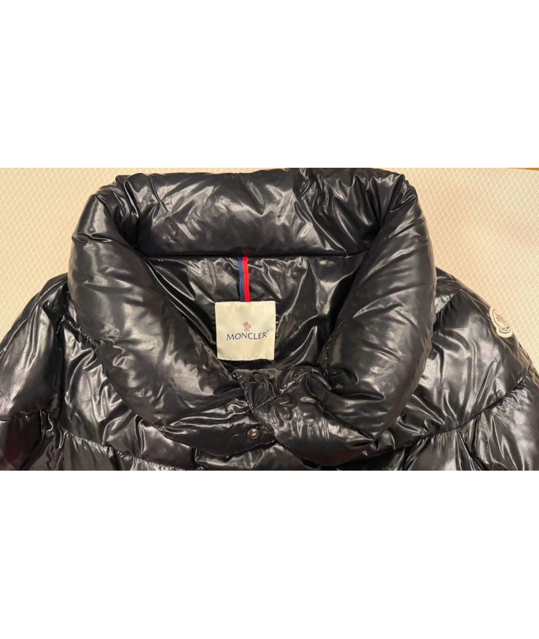 MONCLER Черный пуховик, фото 5