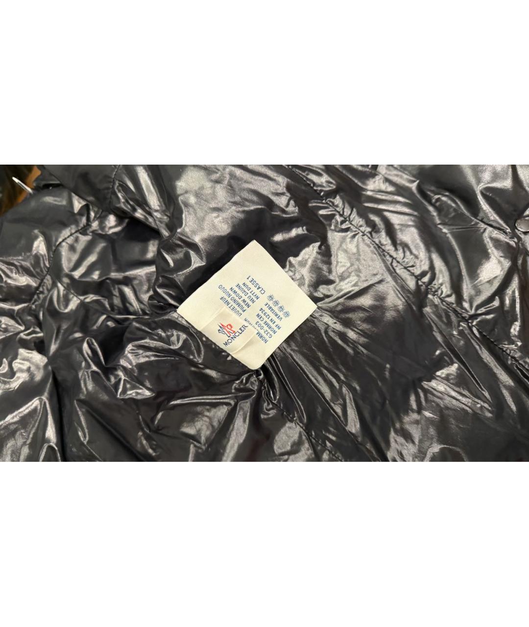 MONCLER Черный пуховик, фото 7