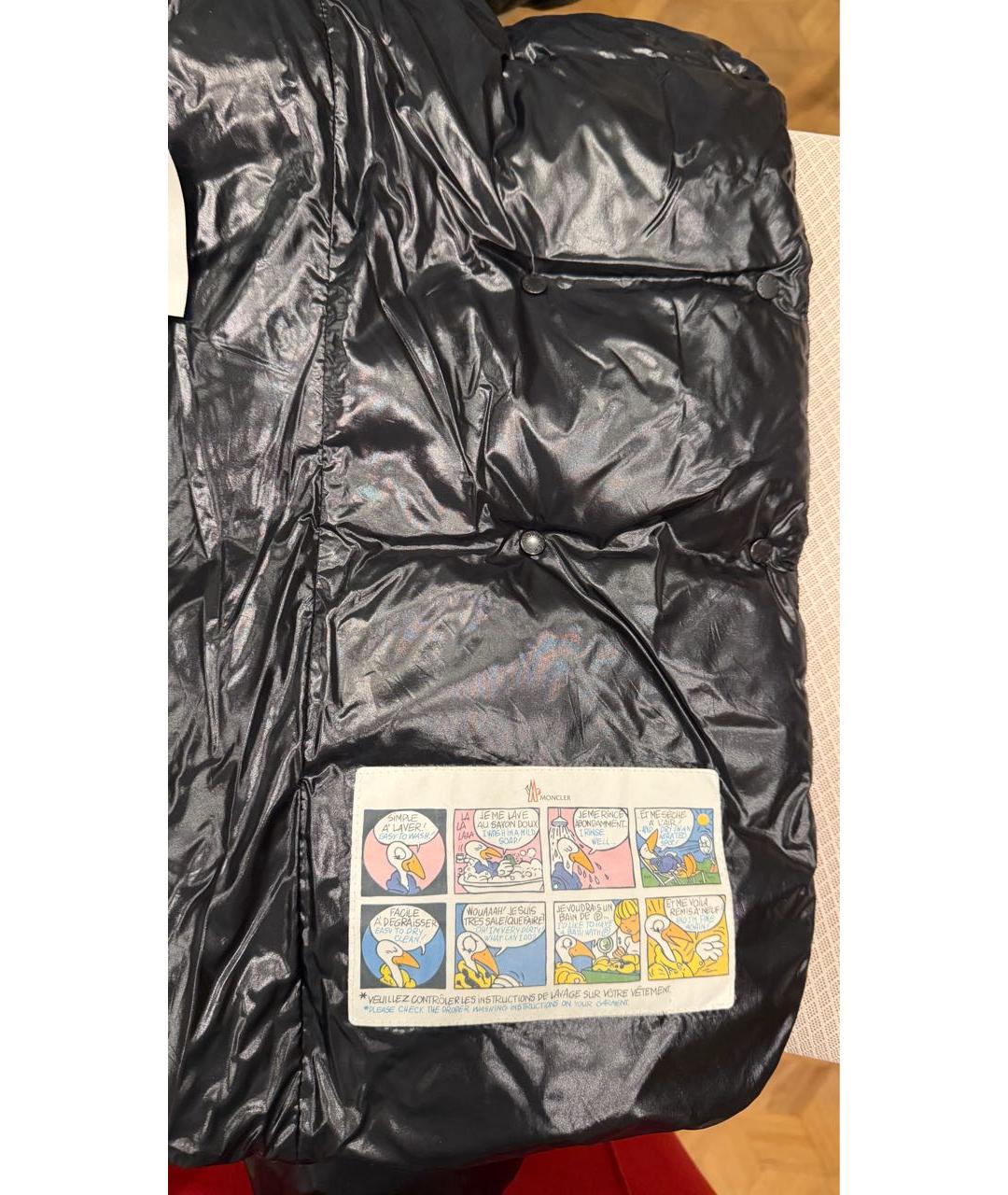 MONCLER Черный пуховик, фото 8