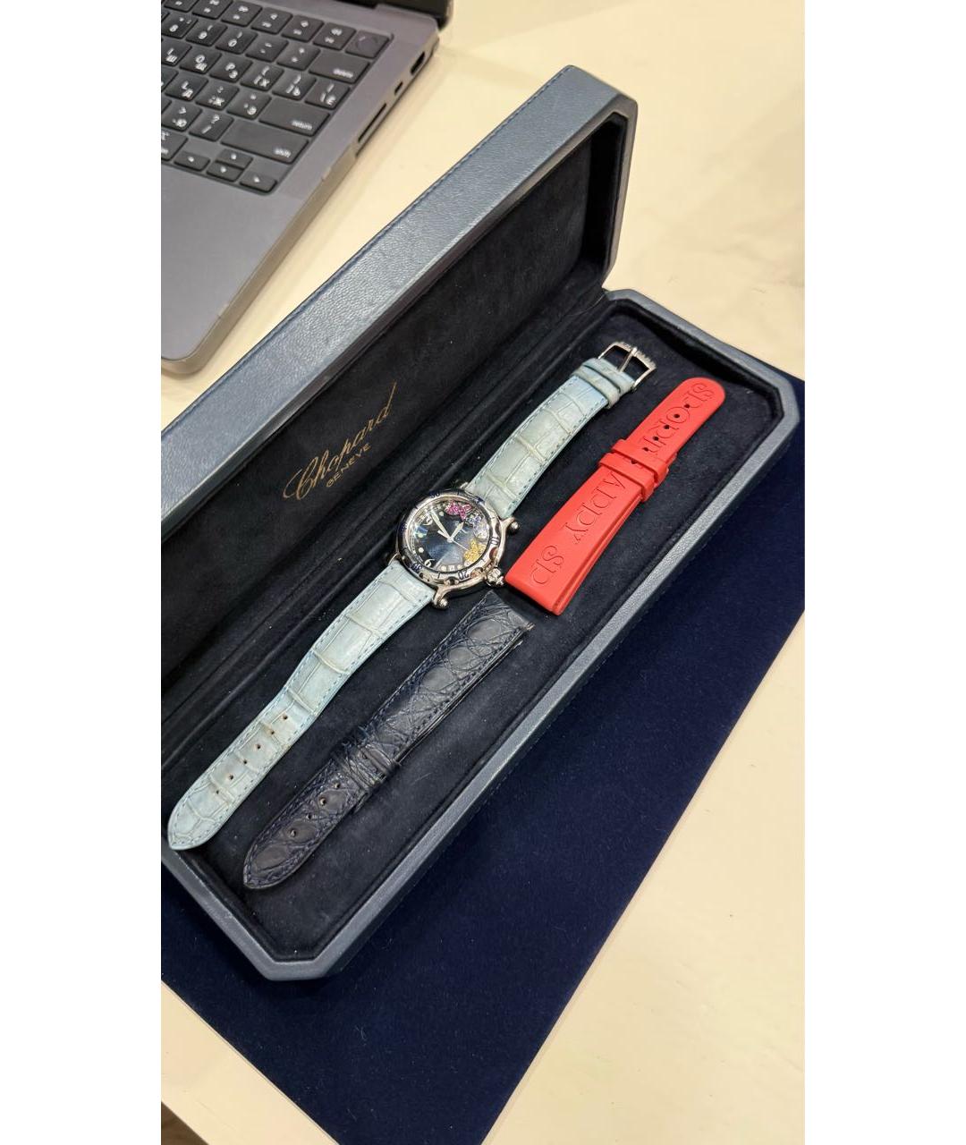 CHOPARD Черные часы из экзотической кожи, фото 4