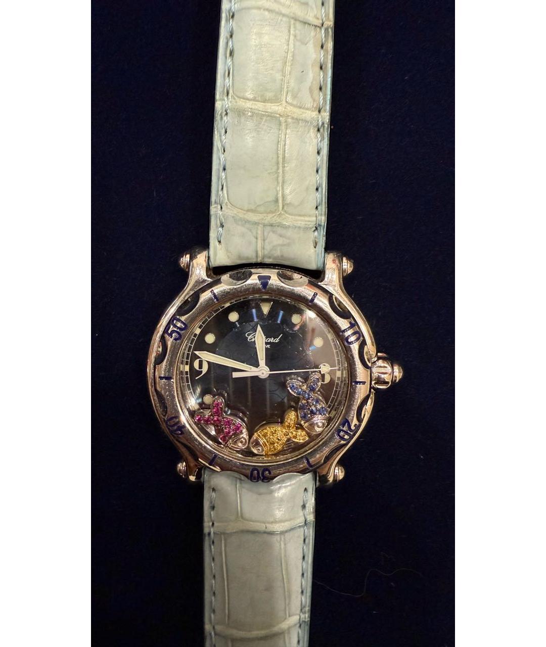 CHOPARD Черные часы из экзотической кожи, фото 8