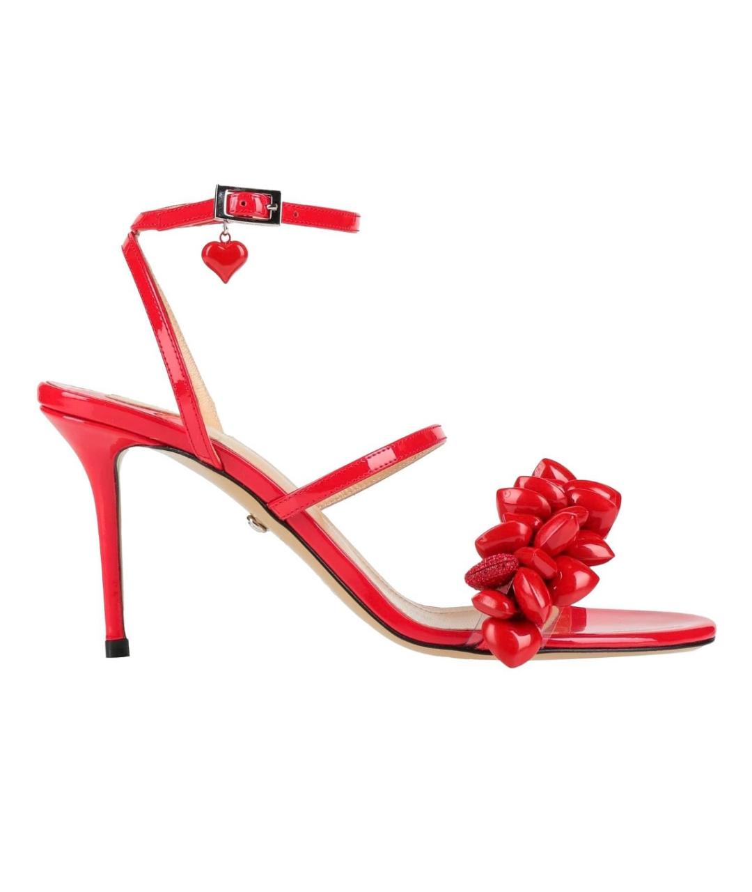 MACH&MACH Красные босоножки из лакированной кожи, фото 1
