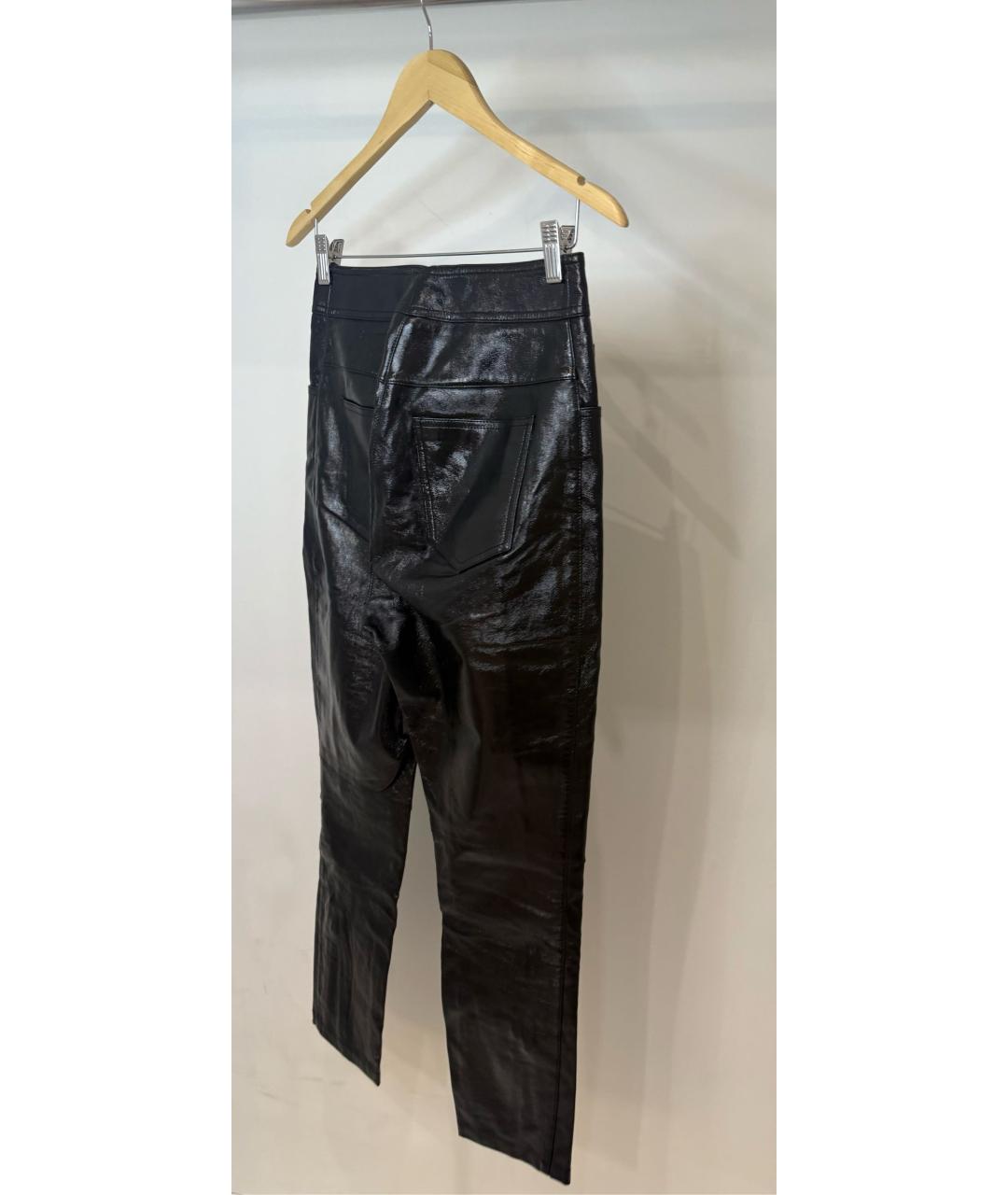 ALEXANDER WANG Черные кожаные брюки узкие, фото 2