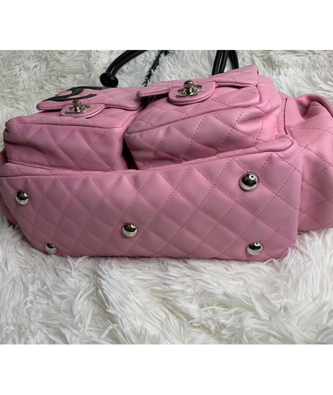 CHANEL Розовая кожаная сумка через плечо, фото 3