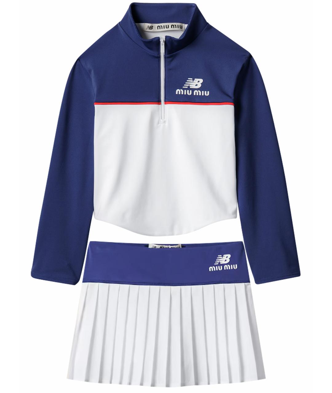 MIU MIU Синий полиэстеровый спортивные костюмы, фото 1