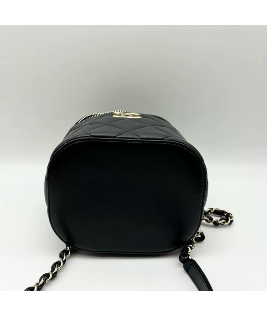 CHANEL Черная кожаная сумка через плечо, фото 5