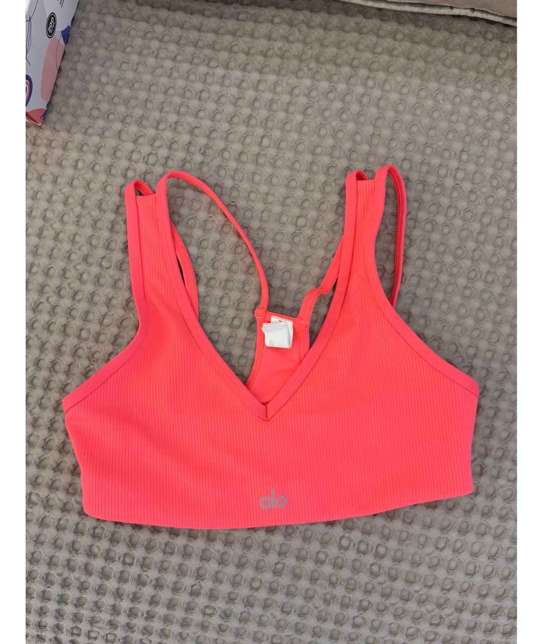 ALO YOGA Коралловая майка, фото 4