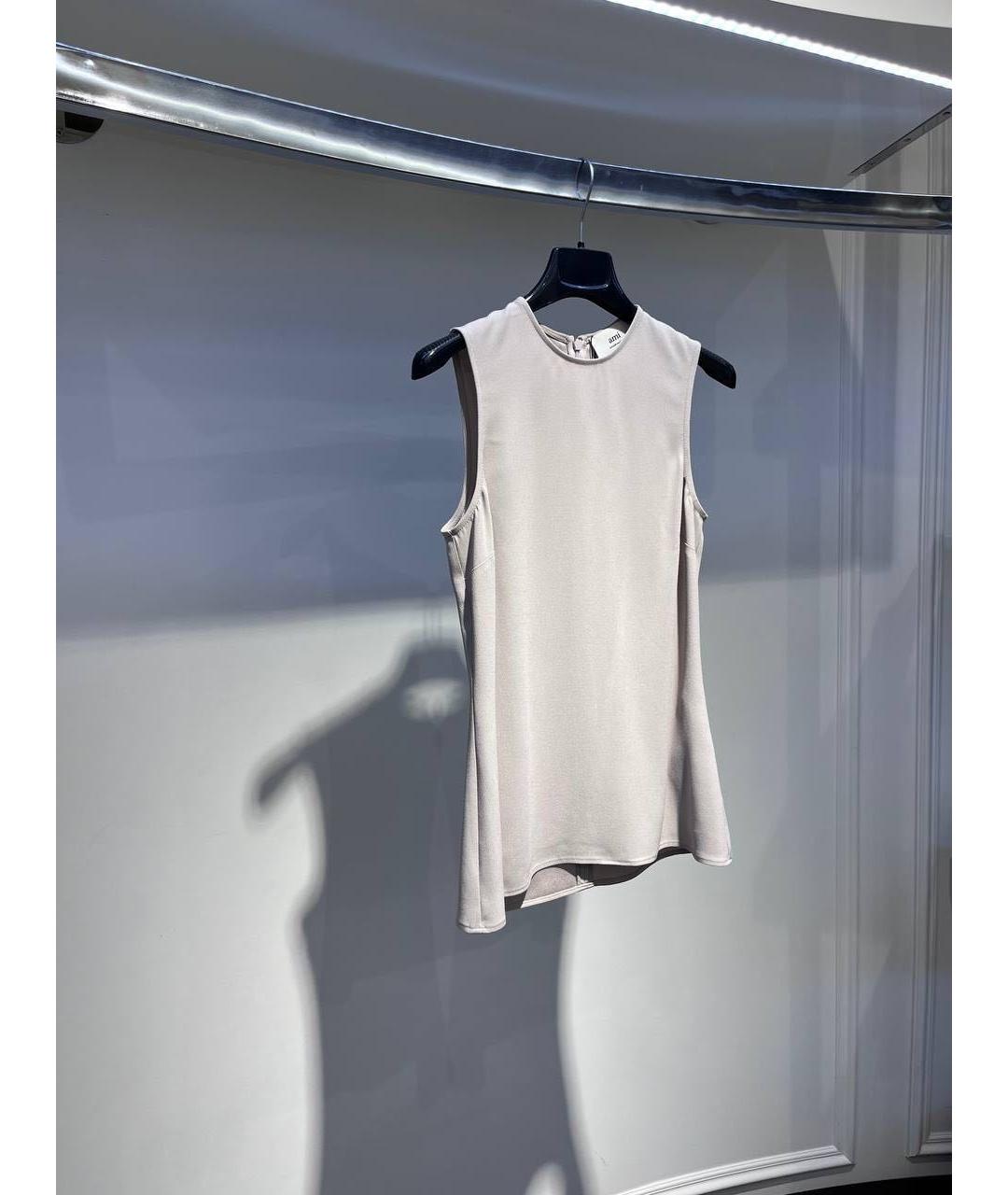 Ami Paris Бежевая майка, фото 3