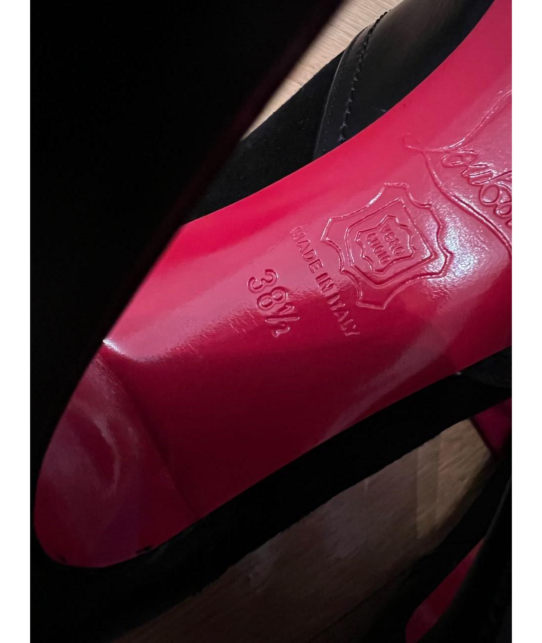 CHRISTIAN LOUBOUTIN Черные кожаные туфли, фото 5