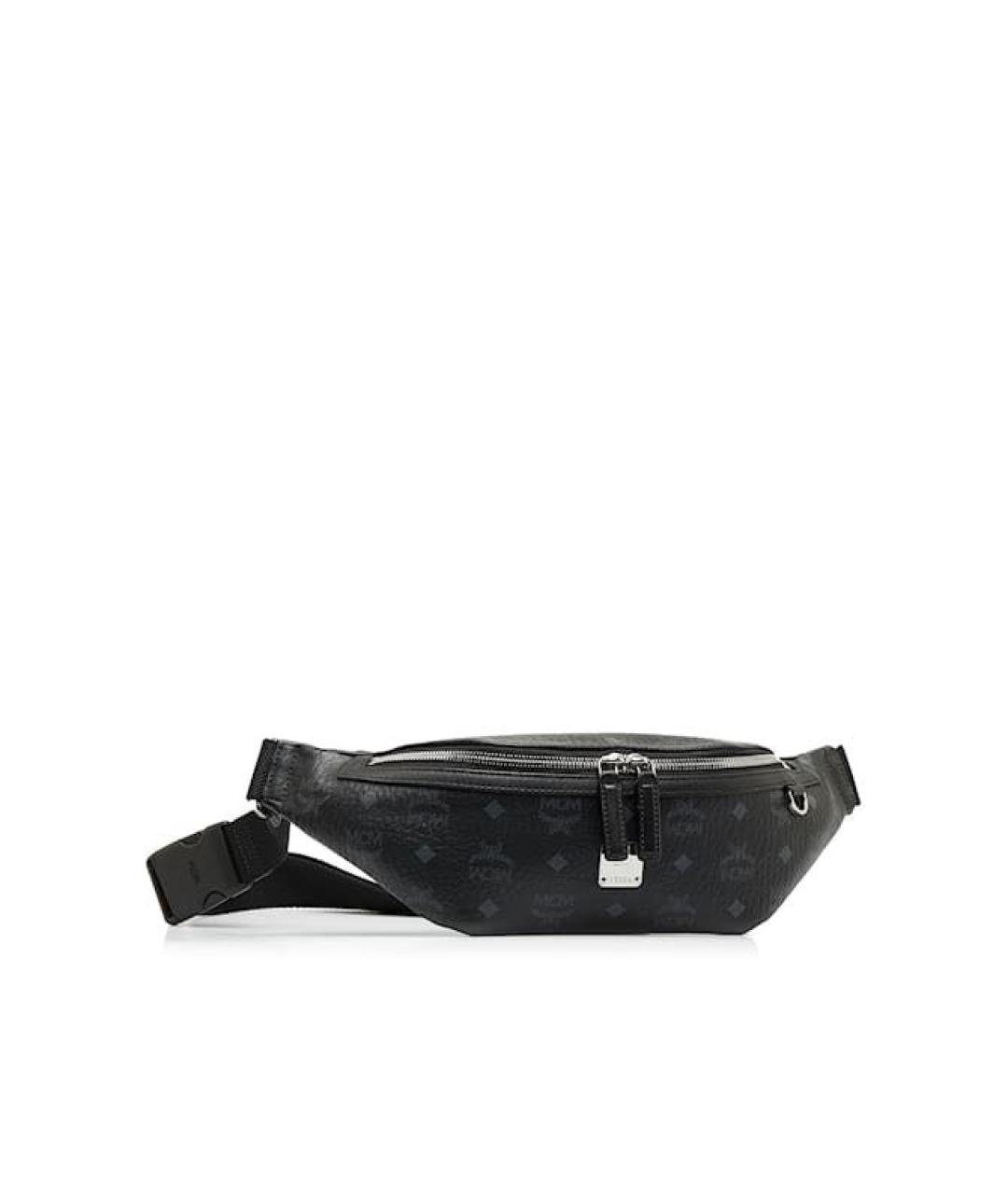 MCM Черная кожаная поясная сумка, фото 1