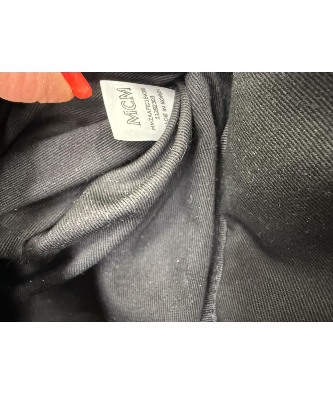 MCM Черная кожаная поясная сумка, фото 4