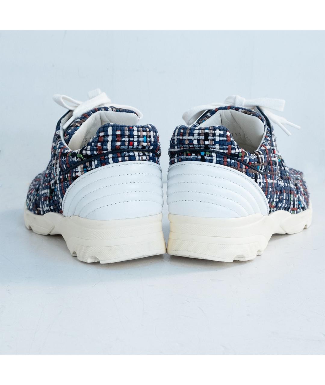 CHANEL Синие текстильные кроссовки, фото 5