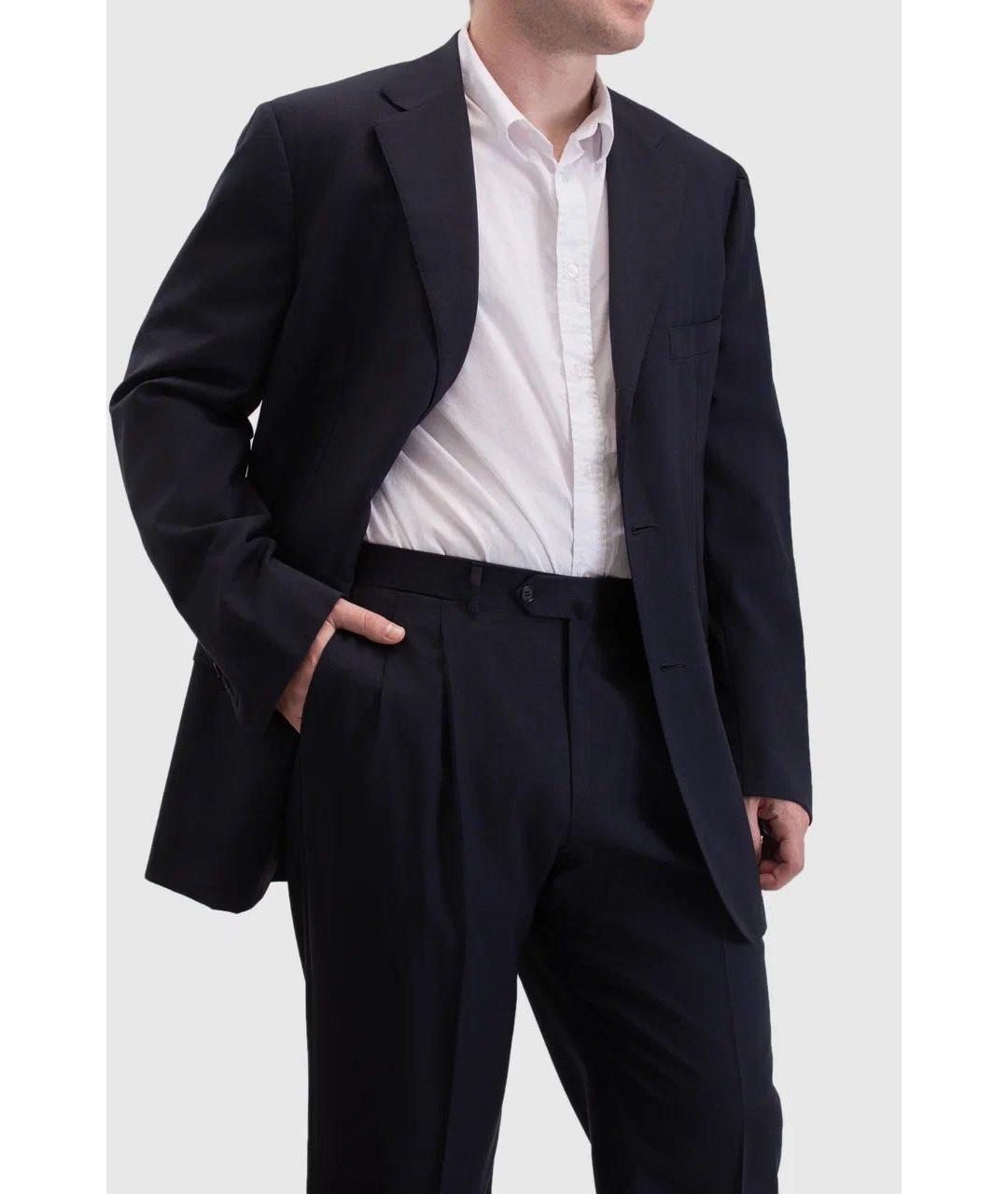 ISAIA Темно-синий классический костюм, фото 9