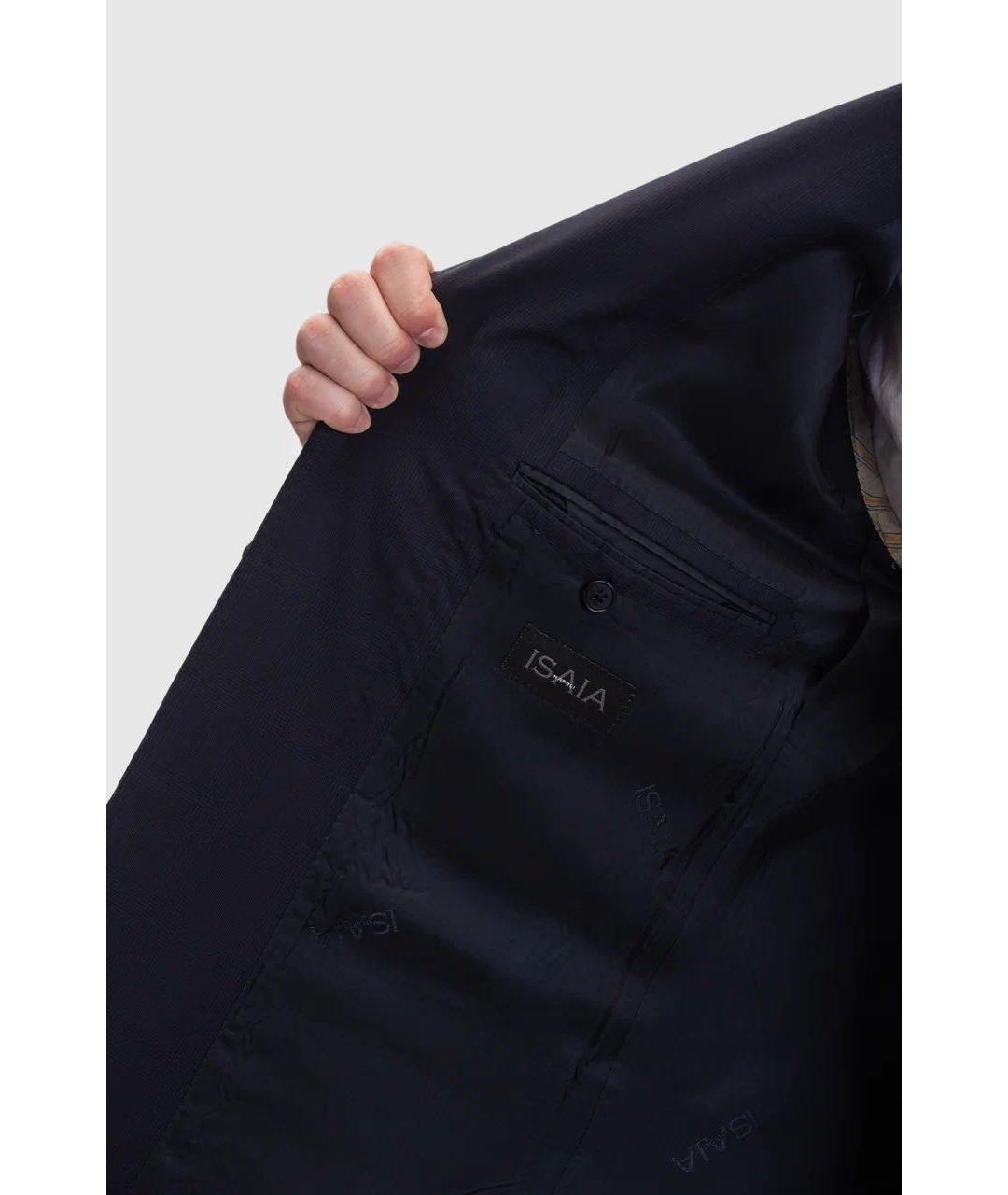 ISAIA Темно-синий классический костюм, фото 7