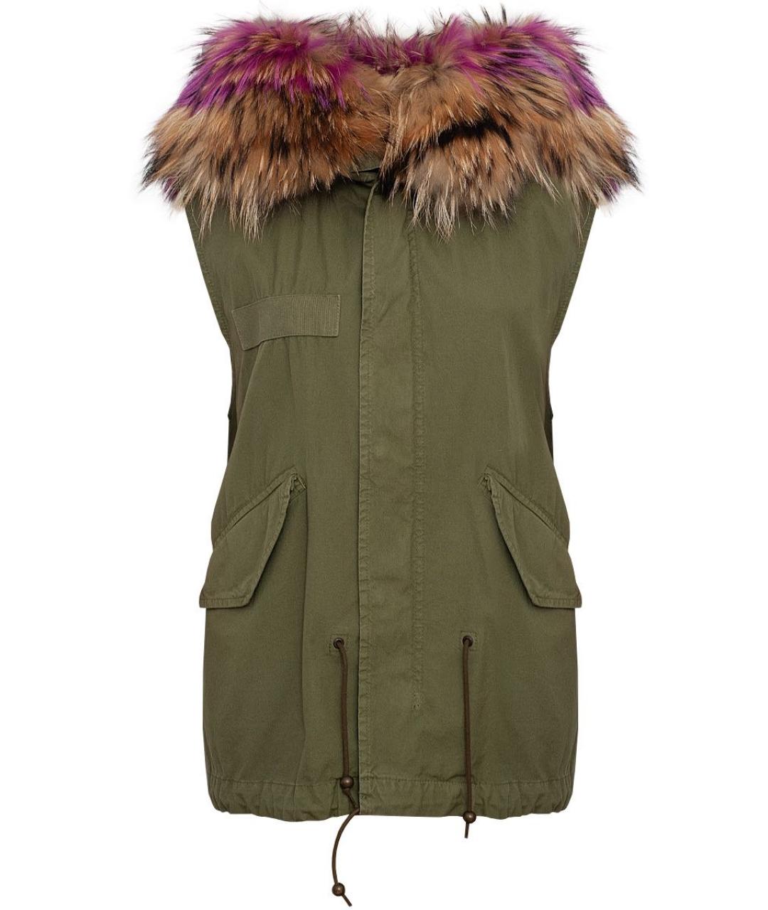 MR & MRS ITALY Хаки хлопковый жилет, фото 8