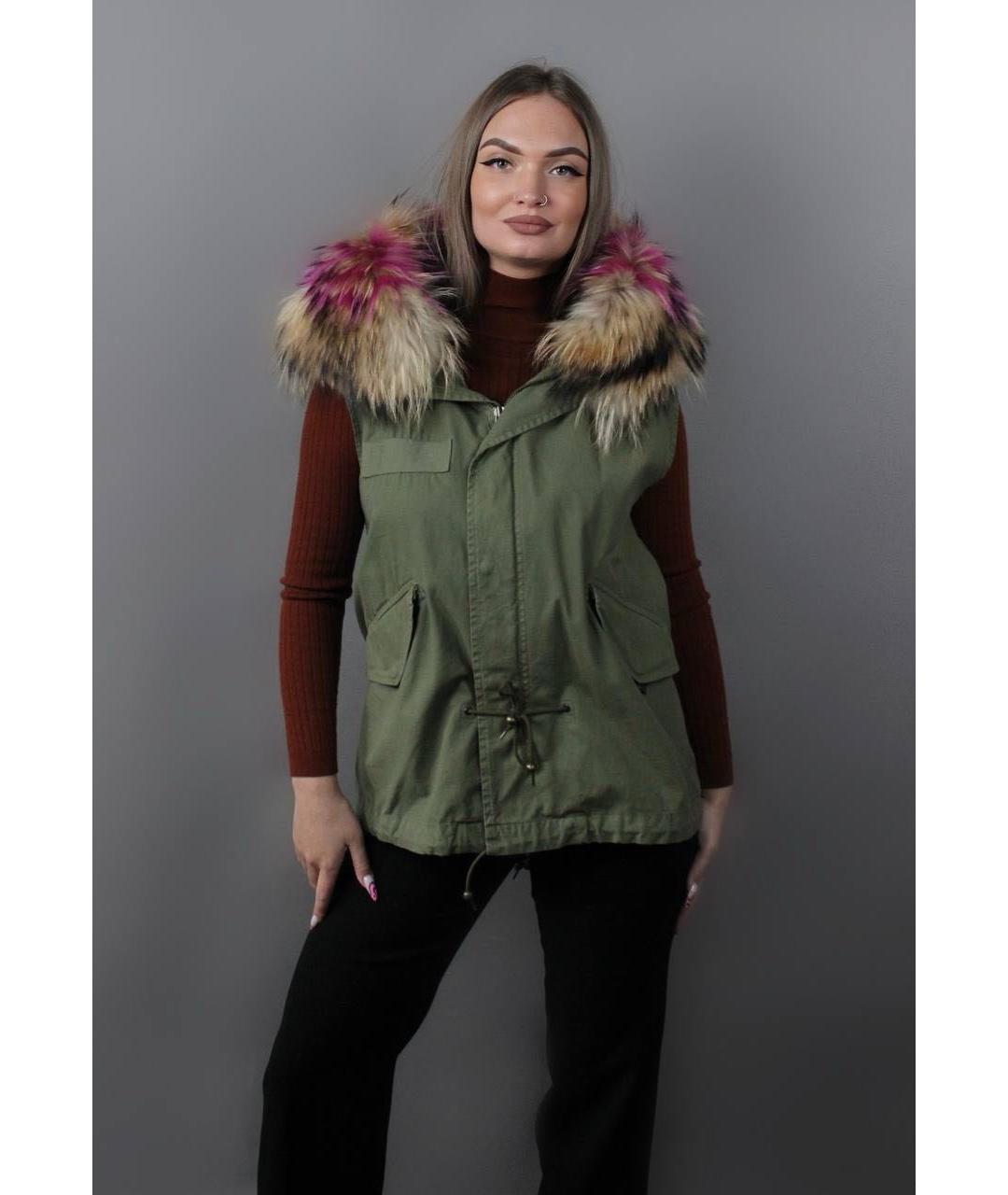 MR & MRS ITALY Хаки хлопковый жилет, фото 5