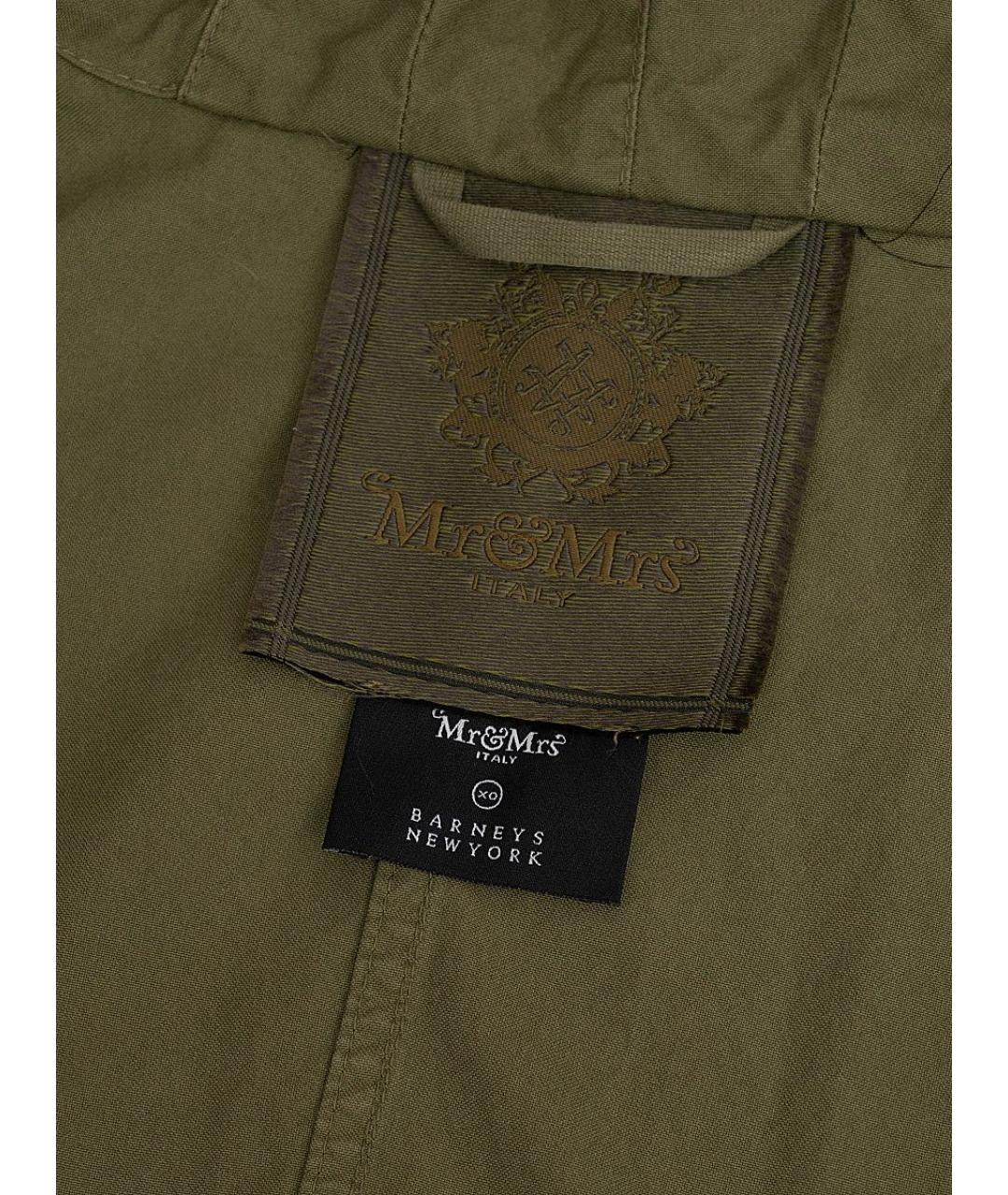 MR & MRS ITALY Хаки хлопковый жилет, фото 3