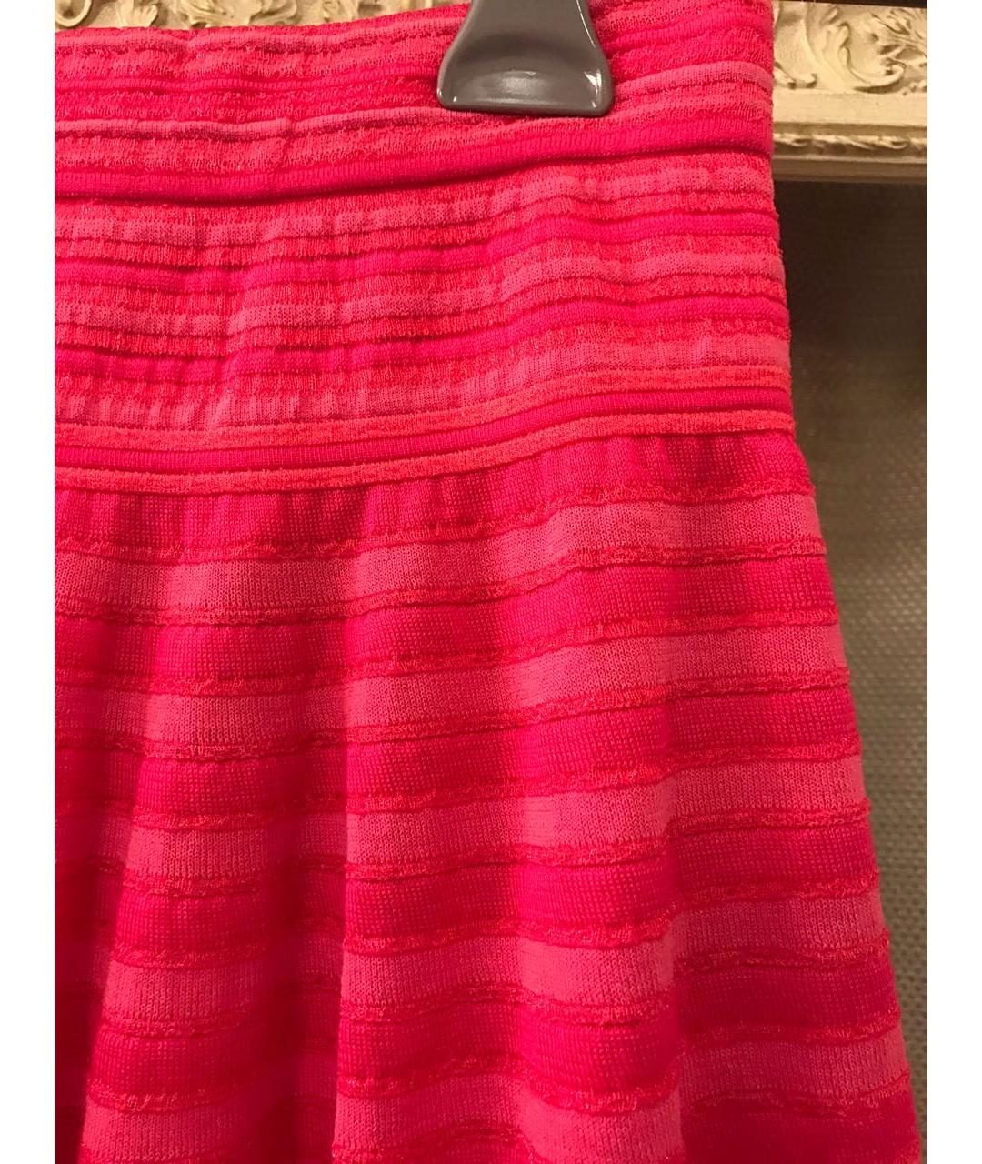 MISSONI Коралловая хлопковая юбка миди, фото 3