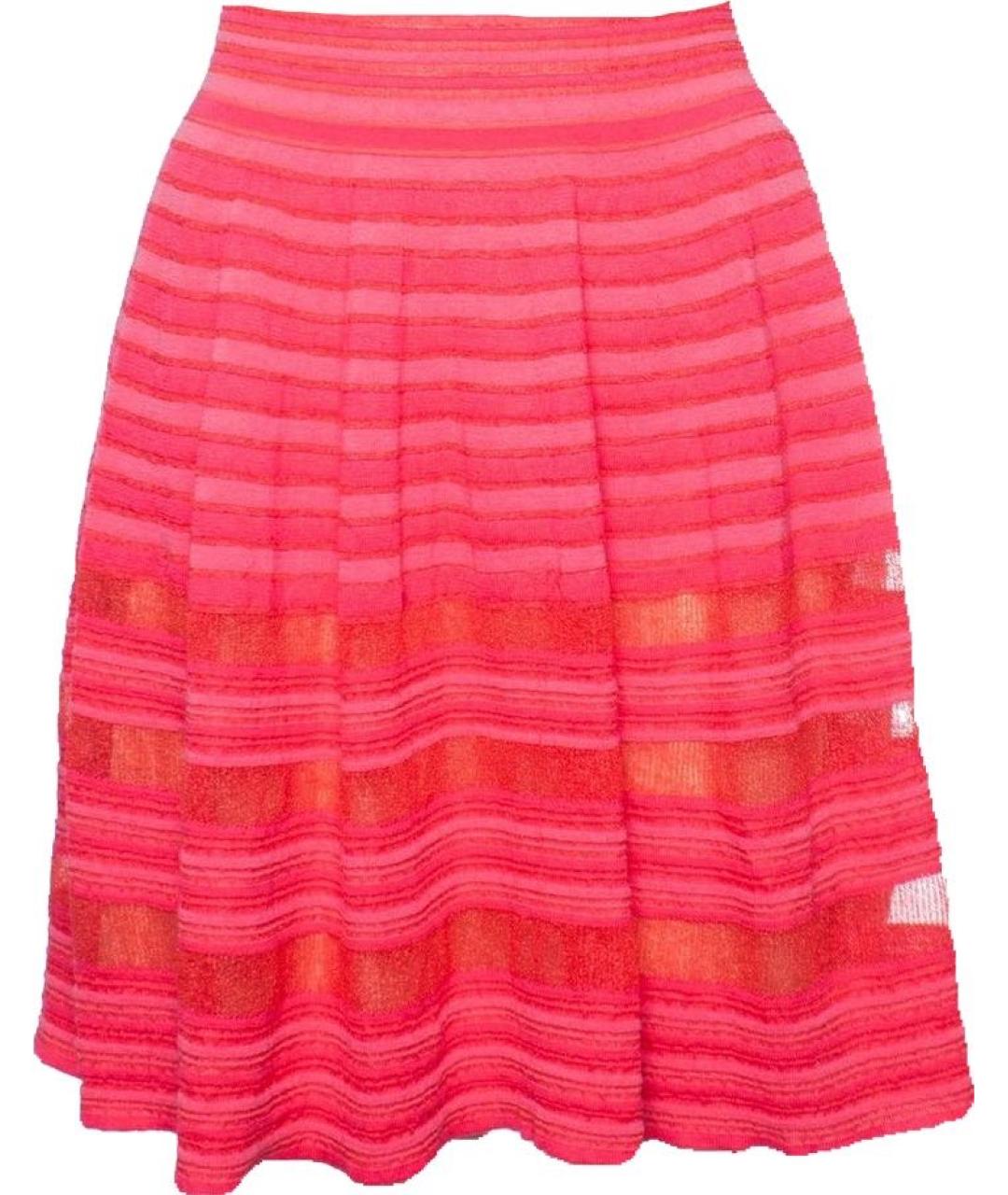 MISSONI Коралловая хлопковая юбка миди, фото 9