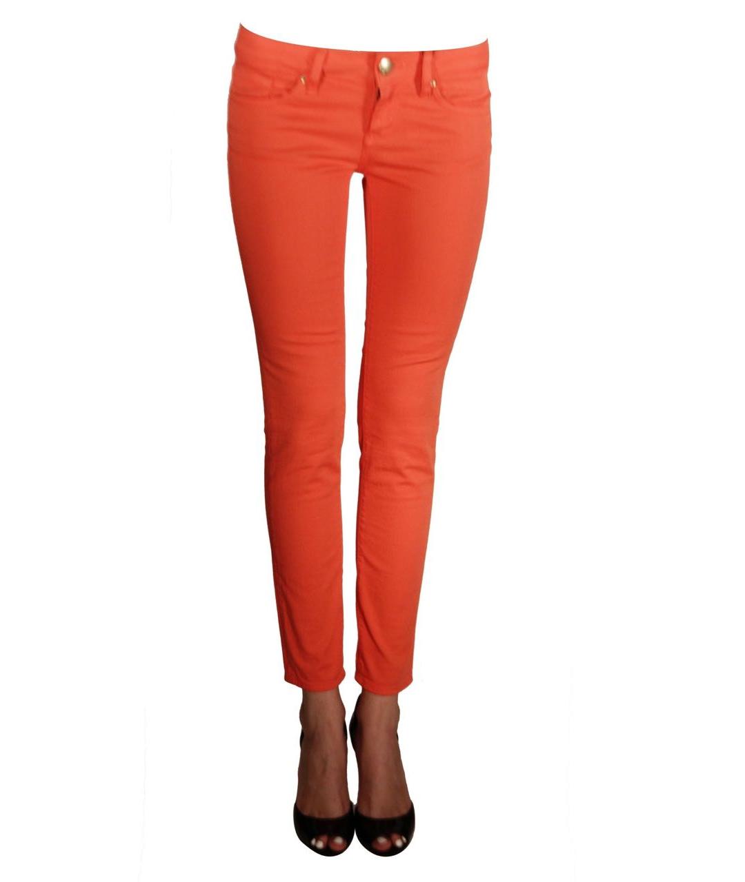 MISSONI Коралловые хлопко-эластановые джинсы слим, фото 7