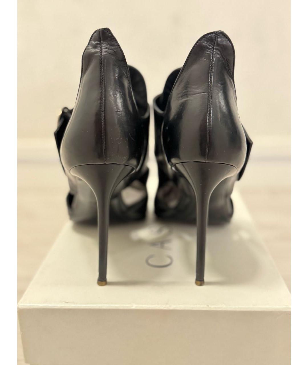 GIAN MARCO LORENZI Черные кожаные ботильоны, фото 4